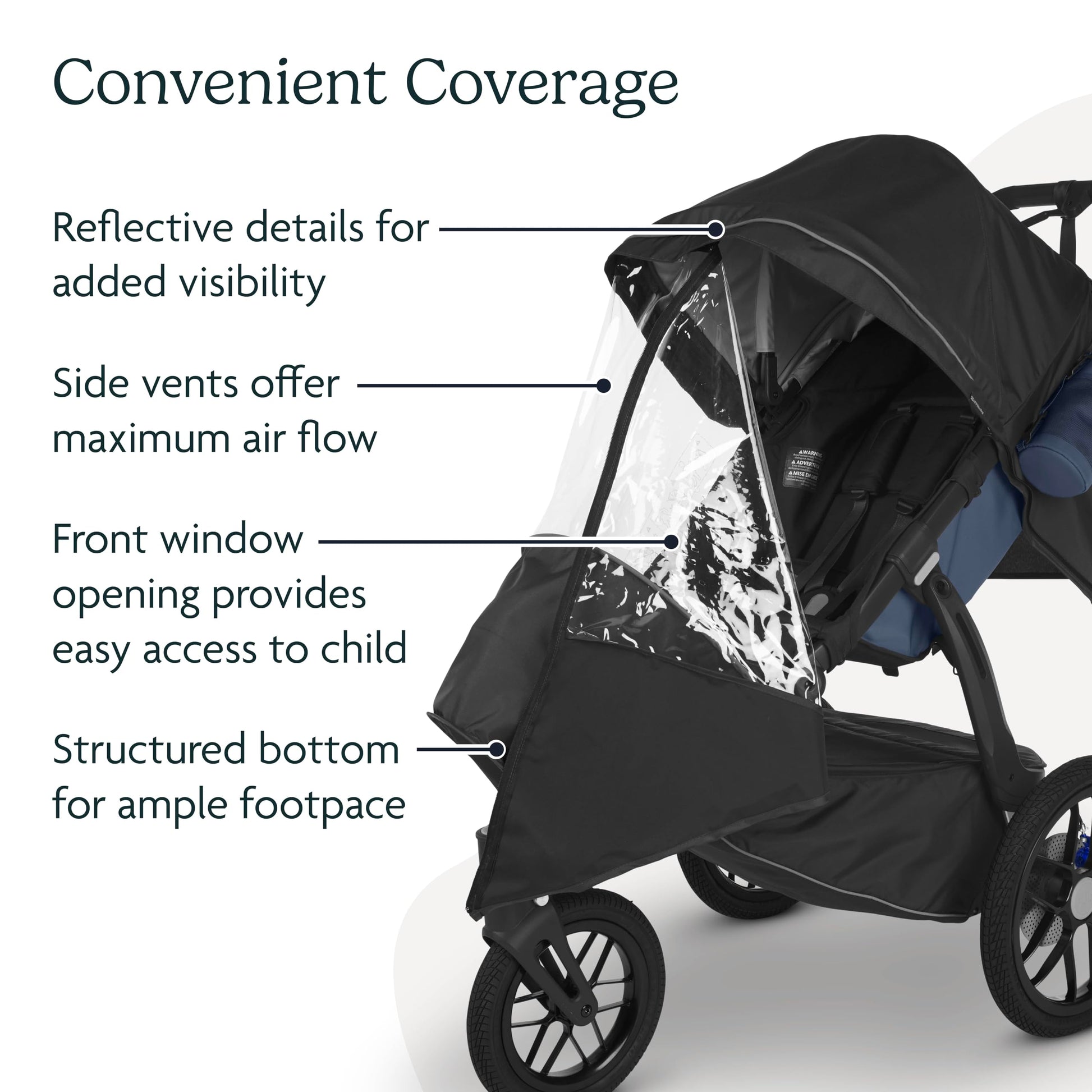 Buy now UPPAbaby Performance Rain Shield for Ridge/Waterproof and Windproof Coverage/Ventilated Design/Quick Attachment/Easy Access to Child at indiglob india