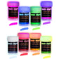 neon nights Glow in The Dark | Luminescent | Phosphorescent | Self-Luminous Paint - Set of 8