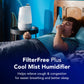 Buy now Vicks FilterFree Plus Cool Mist Plus Humidifier (VUL565), Medium Room ƒ??Filter-Free Cool Mist Humidifier for Baby, Kids and Adult Rooms, Works with Vicks VapoPads at indiglob india