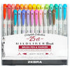 Zebra Pen Mildliner Double-Ended Brush Marker, Brush and Fine Tip Pens, Ideal for Bible Highlighting, No Bleed, Assorted Soft Colors, 15-Pack (79115) - Assorted C