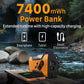 Buy now FosPower NOAA Emergency Weather Radio A1 7400mWh Portable Power Bank, AM/FM, USB/Solar/Hand Crank Charging, Battery Operated, SOS Alarm & Flashlight for Indoor/Outdoor Emergency - Orange at indiglob india