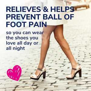 Dr. Scholl's Ball of Foot Cushions for High Heels (One Size) // Relieve and Prevent Ball of Foot Pain with Discreet Cushions That Absorb Shock and Make High Heels More Comfortable