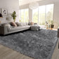SERISSA Soft Fluffy Rug Grey Faux Sheepskin Fur Rug Shaggy Couch Cover for Bedroom Living Room Runner, 2x6 Feet