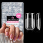 Buy now UNA GELLA Almond Gel Nail Tips, 504PCS Pre Etched Clear Fake Nails Tips Medium Almond Shape - 12 Sizes Full Cover Soft Acrylic Press On Nail Extensions No C Curve Gift for Diy at Home Short Square at indiglob india