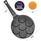 CucinaPro Fantasy Friends Mini Pancake Pan - Nonstick Griddle for Breakfast Magic, Featuring a Princess Castle & More, 7 Unique Flapjacks