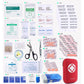 First Aid Kit Medical Med - 155 Pcs Kit Waterproof Emergency Kit for Camping Hiking Home Outdoor Truck Vehicle Car Fishing Travel Biking (RED) 1