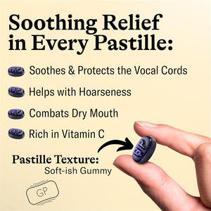 GRETHER'S Pastilles Classic Blackcurrant Natural Remedy Dry Mouth Relief - Soothing Throat & Healthy Voice - Long-Lasting Flavor, Gift for Singers - 1-Pack - 3.75 oz.