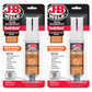J-B Weld 50176 KwikWeld Steel Reinforced Epoxy Syringe - Dark Grey - 25 ml,Black