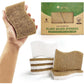 Biodegradable Natural Kitchen Sponge - Compostable Cellulose and Coconut Walnut Scrubber Sponge (12 Pack)