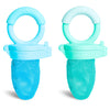 Munchkin Baby Feeder for Fresh Food and Fruit, 2 Pack, Blue/Mint - Blue/Green