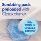 CLOROX ToiletWand Toilet Bowl Cleaner- Toilet Brush, Storage Caddy and 16 Disinfecting Refill Heads