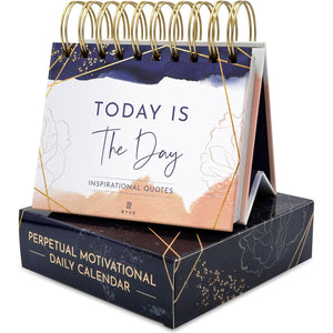 Motivational Calendar - Daily Flip Calendar with Inspirational Quotes - Inspirational Desk Decor for Women, Office Decor for Women Desk, Inspirational Gifts for Women, Desk Accessories for Women
