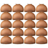 Teenitor Wig Caps, 20 Pack Stretchy Nylon Skin Tone Wig Application Caps for Women and Men - Brown - Brown