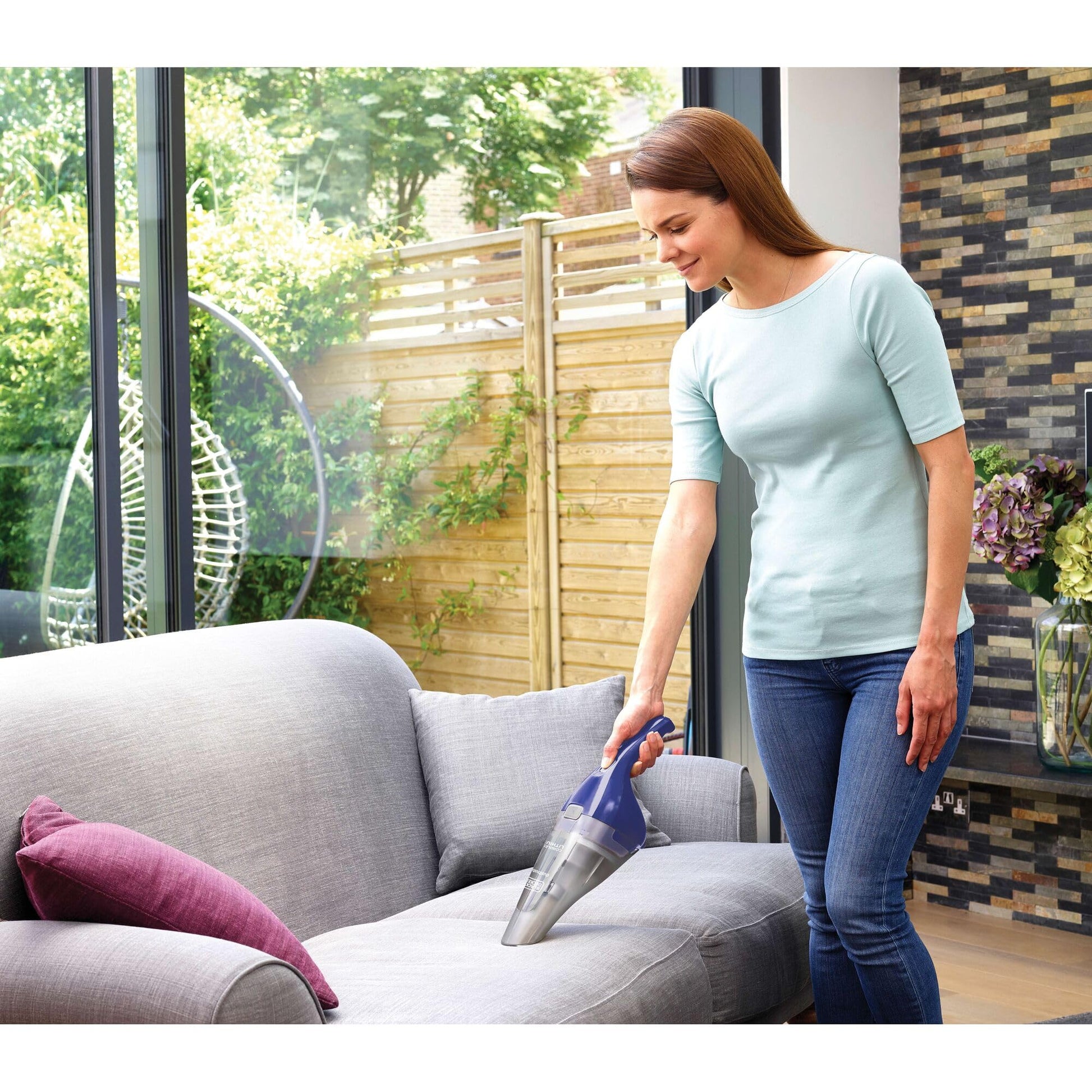 Buy now BLACK+DECKER DUSTBUSTER QuickClean Cordless Handheld Vacuum, Home and Car Vacuum with Charger (HNVC115J22) at indiglob india