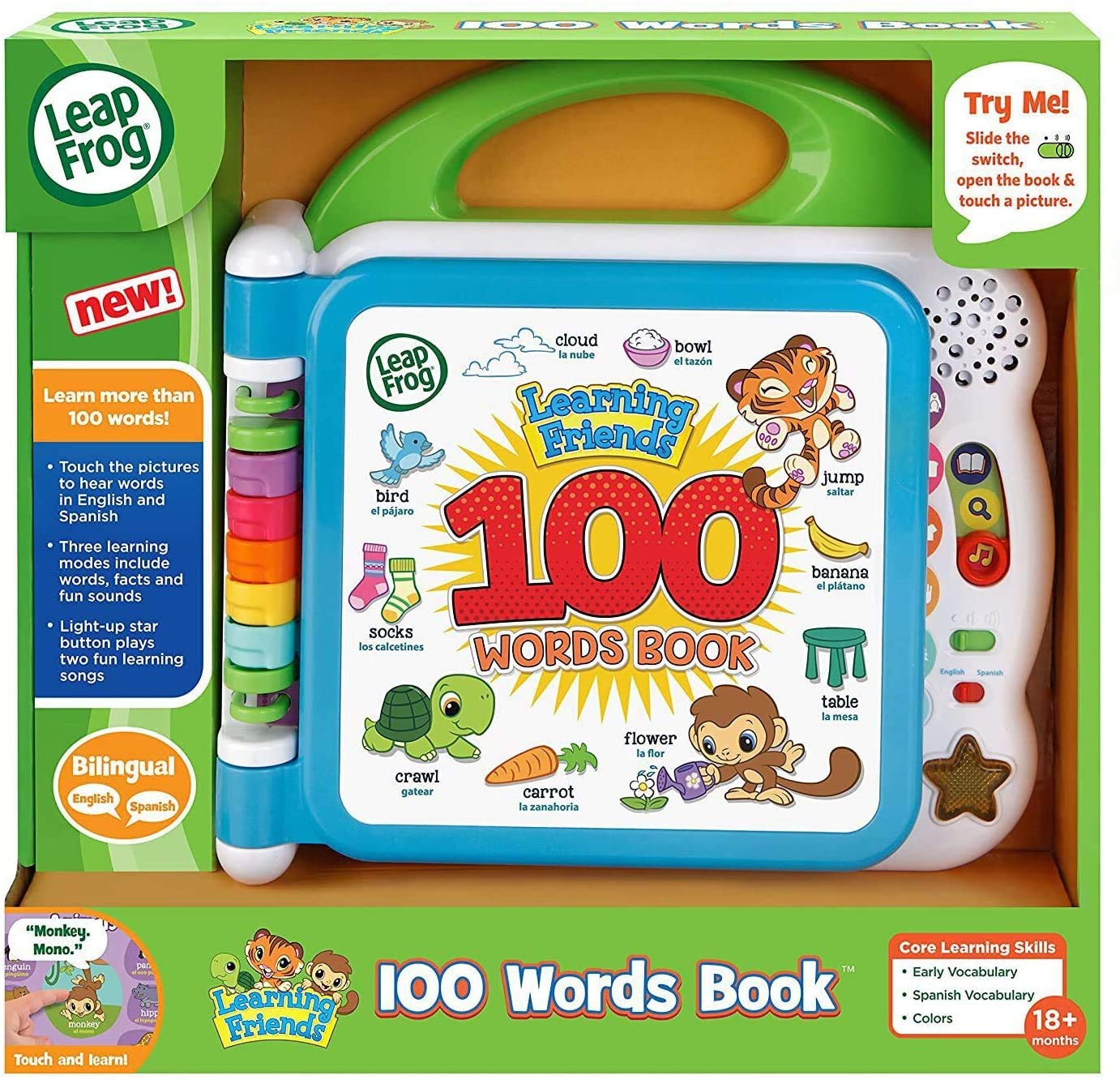 Buy now LeapFrog Learning Friends 100 Words Book, Green at indiglob india