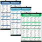 QUICKFIT 3 Pack - Dumbbell Workouts + Bodyweight Exercises + Barbell Routine Poster Set - Set of 3 Workout Charts (Laminated, 18" x 24")