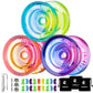Buy now MAGICYOYO K2 Plus Crystal Orange Yoyo, Professional Fingerspin Trick Yo Yo for Kids/Adults, Responsive Yo-yo for Beginner, Replacement Unresponsive Bearing with 6 Yo yo Strings+Bearing Remover at indiglob india