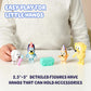 Buy now Bluey Pass The Parcel Figurine Toys Pack of 4, Character Toys with Bingo, Lucky’s Dad, and Lila Figures, Small Action Figures for Kids Ages 3+ at indiglob india