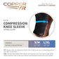 Copper Fit Elite Knee Compression Sleeve Knee Brace, Black (Small/Medium 12"-16") | One Knee Sleeve Included