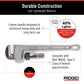 Buy now RIDGID 31095 Model 814 Aluminum Straight 14" Plumbing Pipe Wrench, Silver, Made in the USA at indiglob india