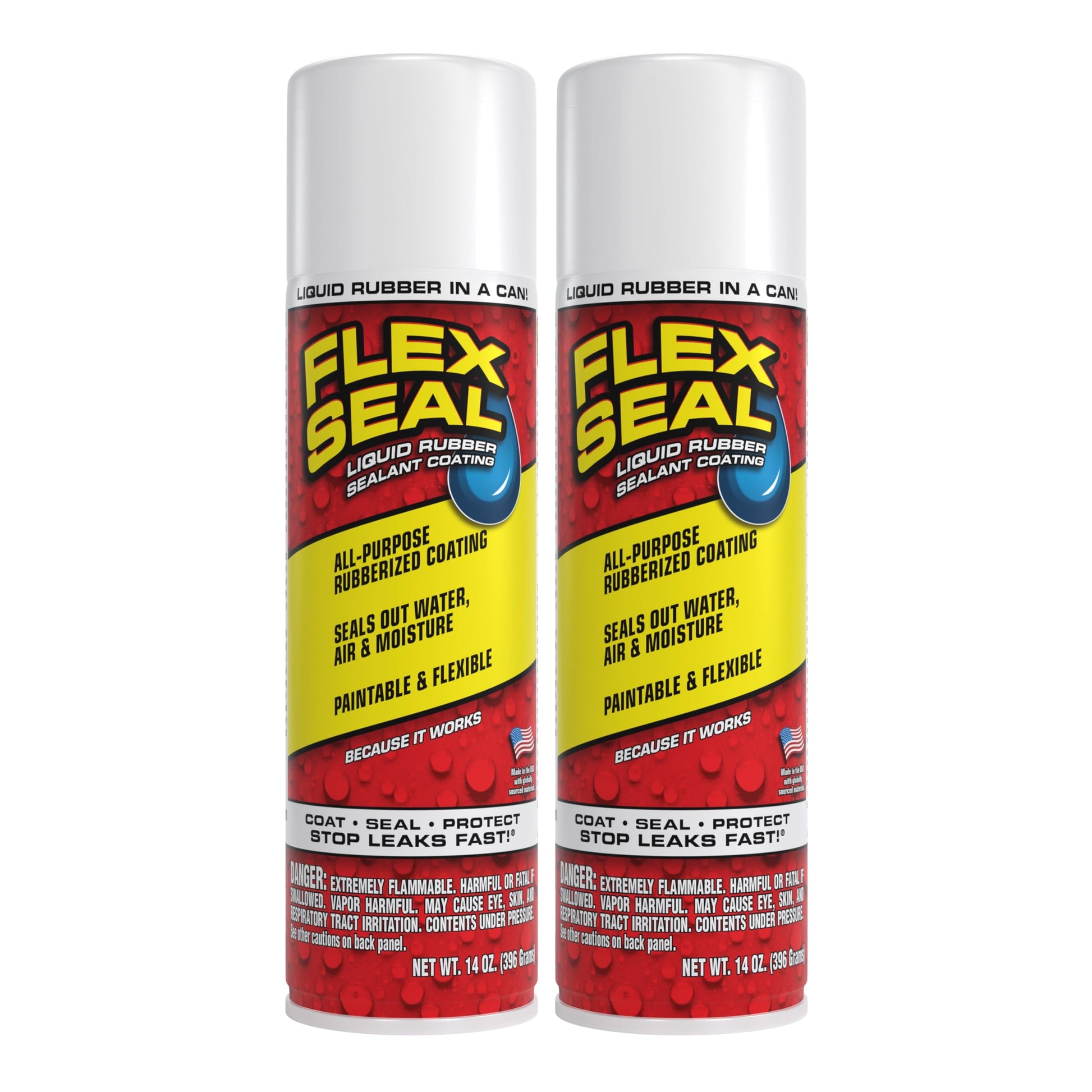 Buy now Flex Seal, 14 oz, Clear, Stop Leaks Instantly, Transparent Waterproof Rubber Spray On Sealant Coating, Perfect for Gutters, Wood, RV, Campers, Roof Repair, Skylights, Windows, and More White 14 oz (Pack of 2) at indiglob india