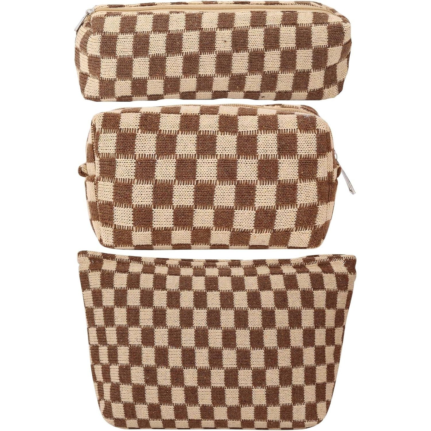 LYDZTION Makeup Bag Cosmetic Bag for Women,1Pcs Large Capacity Makeup Bags and 1Pcs Pencil Case Makeup Brushes Storage Bag Travel Toiletry Bag Organizer