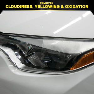 Meguiar's PlastX Clear Plastic Polish, Fast & Easy Clear Plastic Restorer for Headlights, Taillights, Soft Top Windows, and More, Remove Scratches, Cloudiness, Yellowing, and Oxidation, 10 oz.