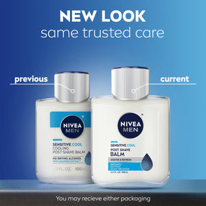Buy now NIVEA MEN Sensitive Cool Post Shave Balm, Enriched with Chamomile and Seaweed Extracts, Alcohol Free After Shave Balm for Men, 3.3 Fl Oz Bottle, Pack of 3 at indiglob india
