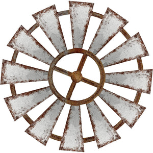 Farmhouse Living Room Wall Decor Wood Windmill Rustic Wooden Wall Art Decorative Windmill Sculpture Home Decor for Bedroom Nursery Dorm Home(11.4 x 11.4 Inches, Shown)