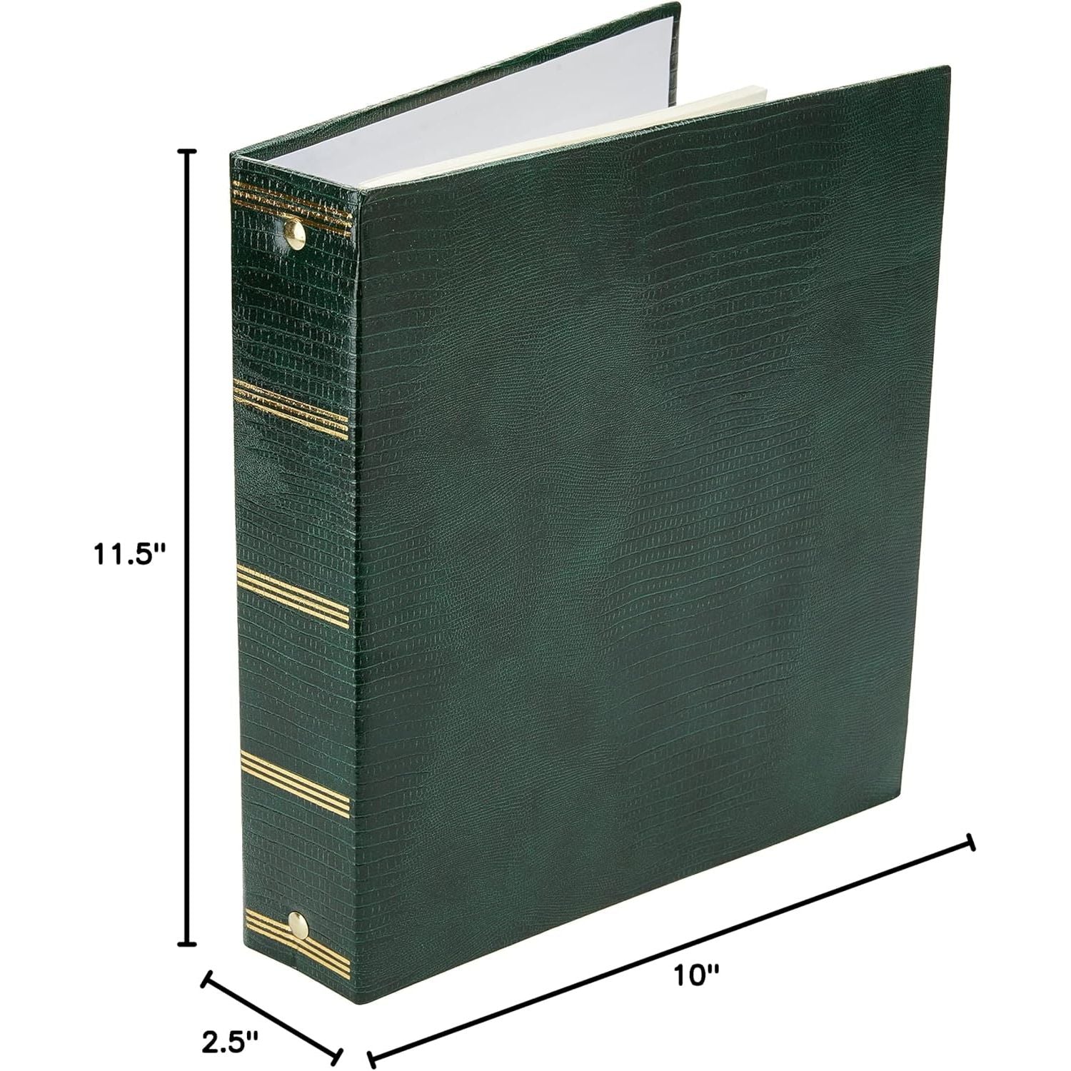 Buy now Magnetic Self-Stick 3-Ring Photo Album 100 Pages (50 Sheets), Hunter Green at indiglob india