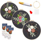 Maydear 3 Sets Embroidery kit for Beginners Adults,Embroidery Kit Punch Needle Kit Cross Stitch Kits with Embroidery Hoop and Instructions,Hand Embroidery Starter Kit
