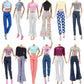 E-TING Lot 15 Items = 5 Sets Doll Clothes with 10 Pair Shoes Accessories for 11.5 Inch Girl Doll Outfits Random Style(Leather Jacket + Casual Wear)