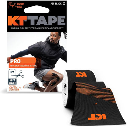 KT Tape, Pro Synthetic Kinesiology Athletic Tape, 16’ Uncut Roll