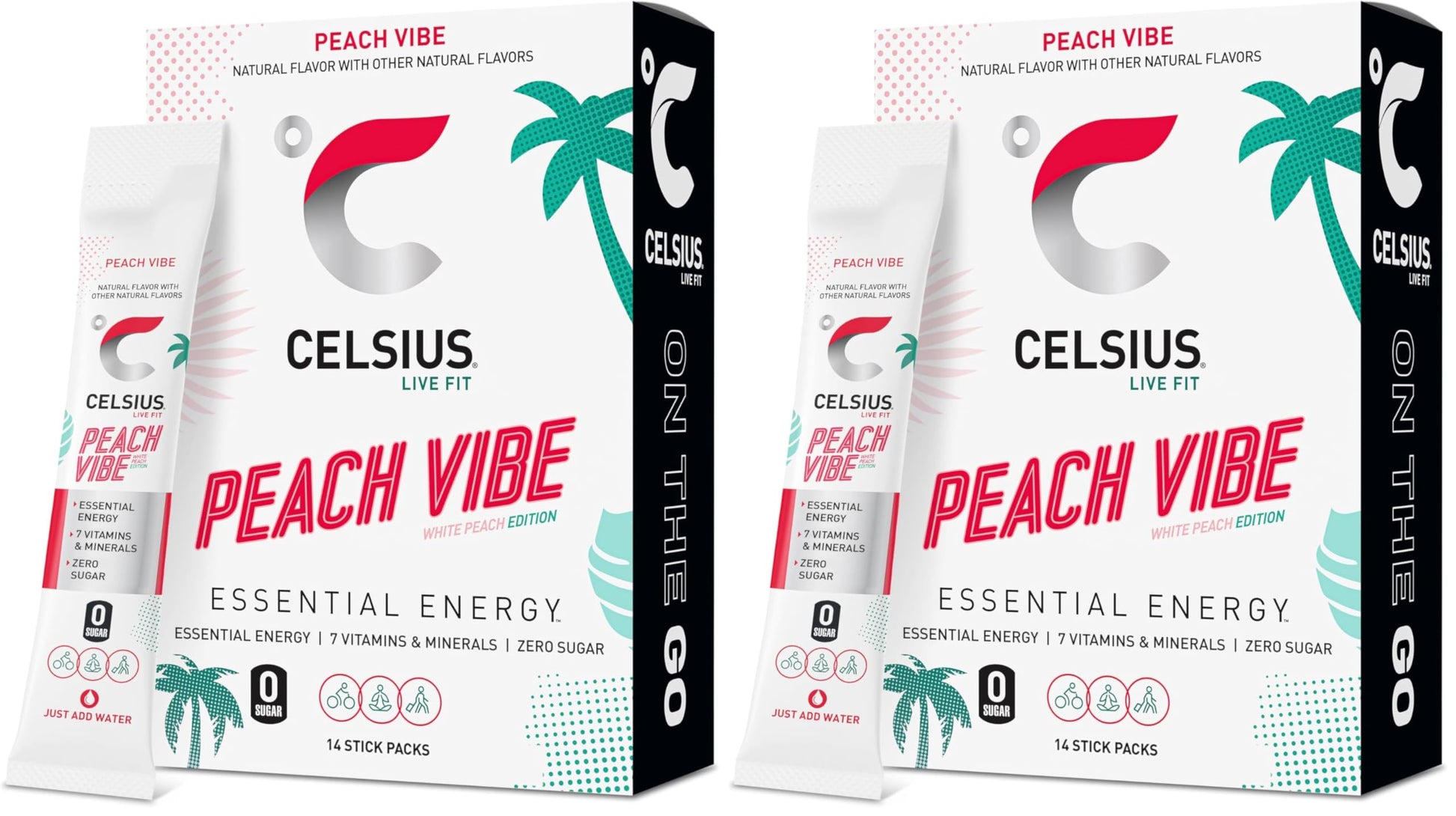Buy now CELSIUS On The Go Strawberry Mango, Sugar Free Energy Drink Mix (14 Sticks per Pack) at indiglob india