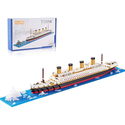 Micro Mini Blocks Building Set Architecture Titanic Cruise Ship Modle Kit, a DIY Mini Bricks for Adults and Toys Presents for Kids 1872 PCS