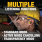 Buy now DEWALT Heavy Duty Bluetooth Jobsite Pro X2 ANC True Wireless Earbuds, Active Noise Cancelling Work Earbuds, Turn Dial Controls, 10Hr Runtime (40+ w/Case), 4 EQ Modes, IP54 at indiglob india