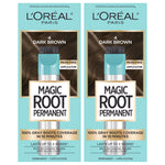 Buy now L'Oreal Paris Magic Root Rescue 10 Minute Root Hair Coloring Kit, Permanent Hair Color with Quick Precision Applicator, 100 percent Gray Coverage, 4 Dark Brown, 2 count at indiglob india