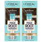 Buy now L'Oreal Paris Magic Root Rescue 10 Minute Root Hair Coloring Kit, Permanent Hair Color with Quick Precision Applicator, 100 percent Gray Coverage, 4 Dark Brown, 2 count 4 Dark Brown 1 Count (Pack of 2) at indiglob india
