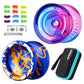 Buy now MAGICYOYO V3 Yoyo for Kids 8-12 or Above, Responsive Yoyo Professional with Dual Function, Professional Trick Yo yo for Adults with 12 Yo-yo Strings, KK Bearing, Bearing Puller, Axle,Case Bag -Black at indiglob india