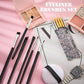12 Pieces Eyeliner Brushes Set, Slanted Makeup Gel Eyeliner Brush Line Fine Bent Eyeliner Brush Pointed Round Makeup Brush Angled Eyeliner Makeup Tool for Girls Women Cosmetic Applicators - My Store