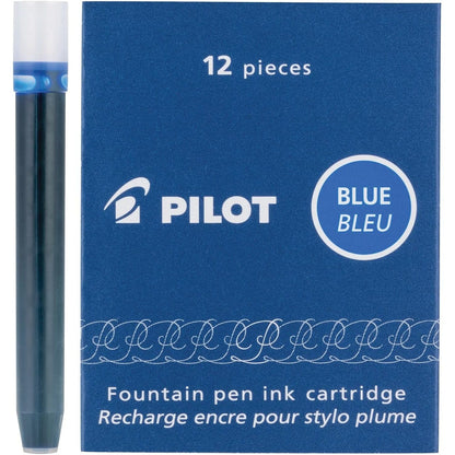 PILOT Namiki IC100 Fountain Pen Ink Cartridges, Blue, 12-Pack (69101)