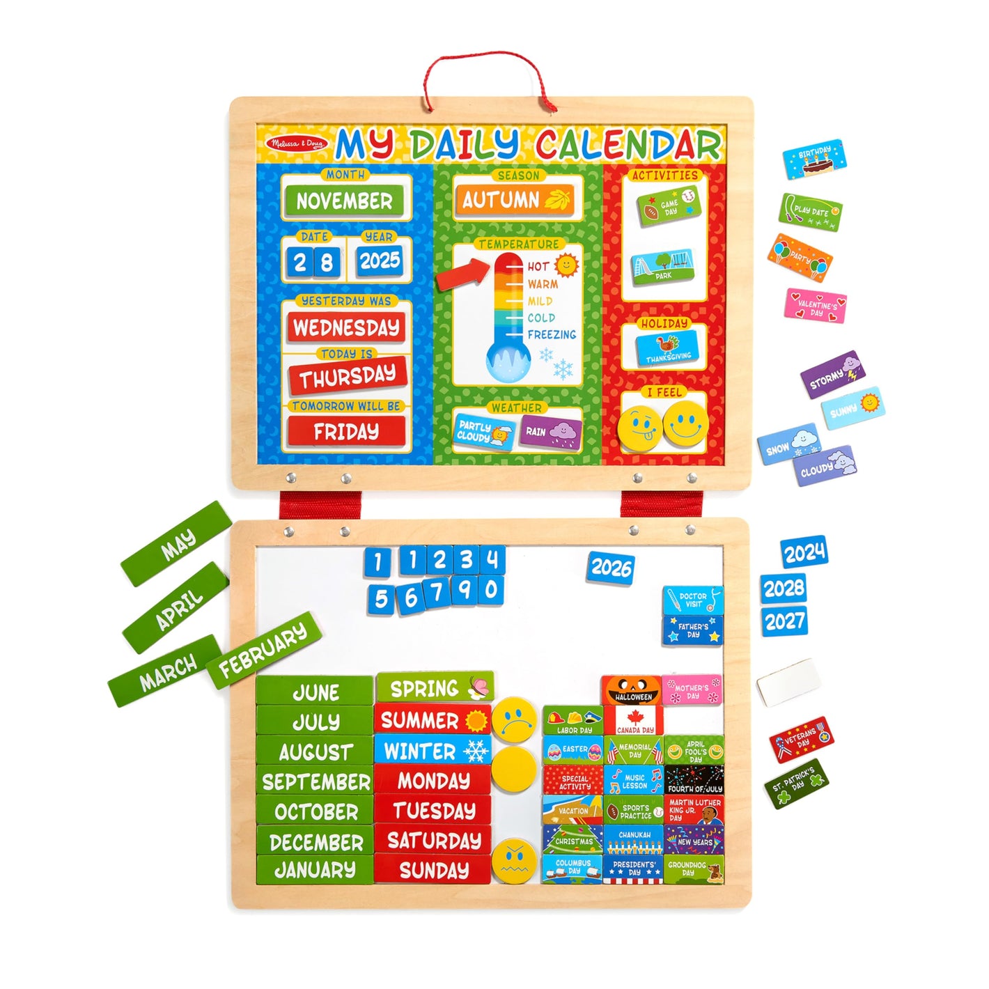 Buy now Melissa & Doug My First Daily Magnetic Calendar, Classroom Calendar for Kids Activities with Weather & Seasons, Preschool Toys for Girls & Boys Ages 4+ at indiglob india