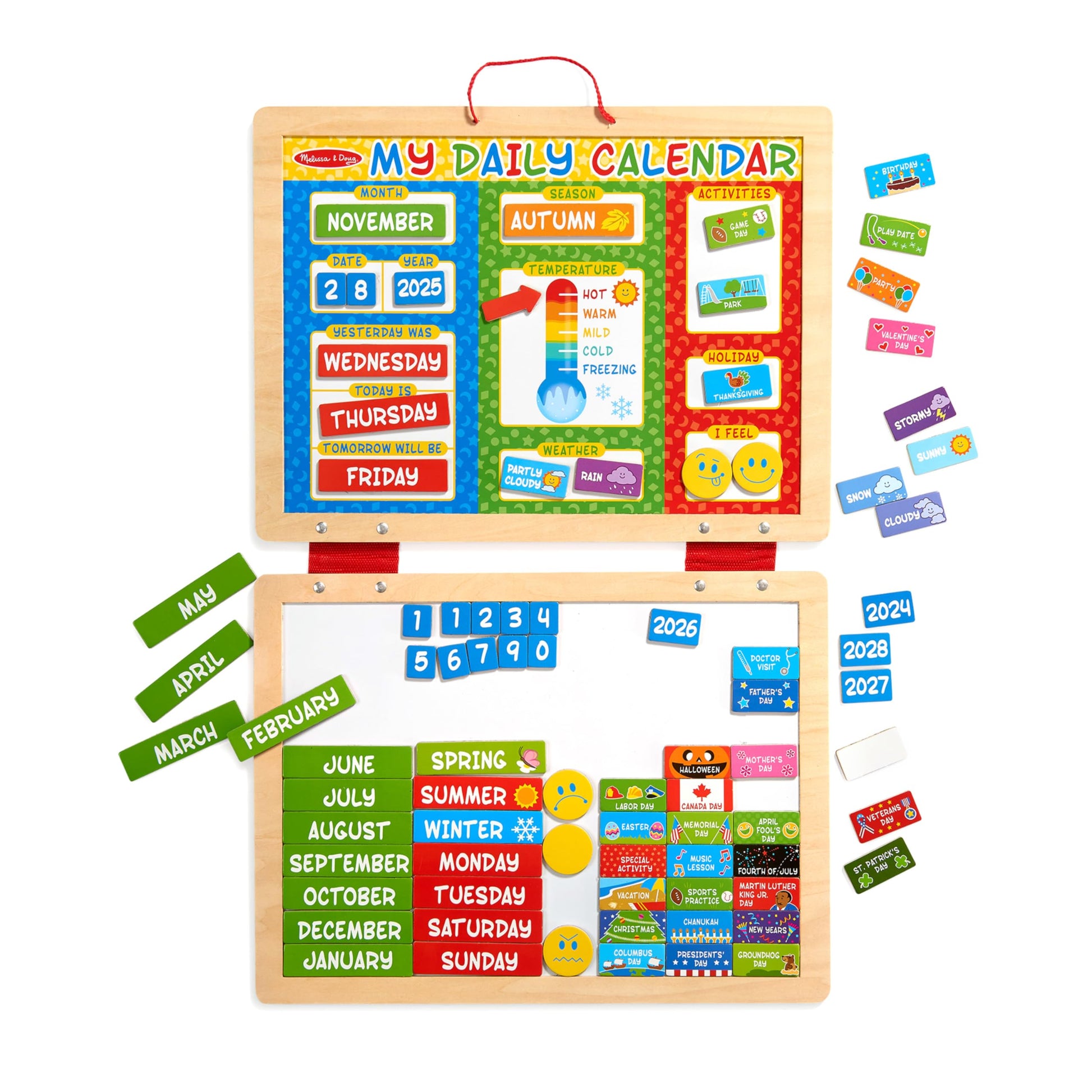 Buy now Melissa & Doug My First Daily Magnetic Calendar, Classroom Calendar for Kids Activities with Weather & Seasons, Preschool Toys for Girls & Boys Ages 4+ at indiglob india