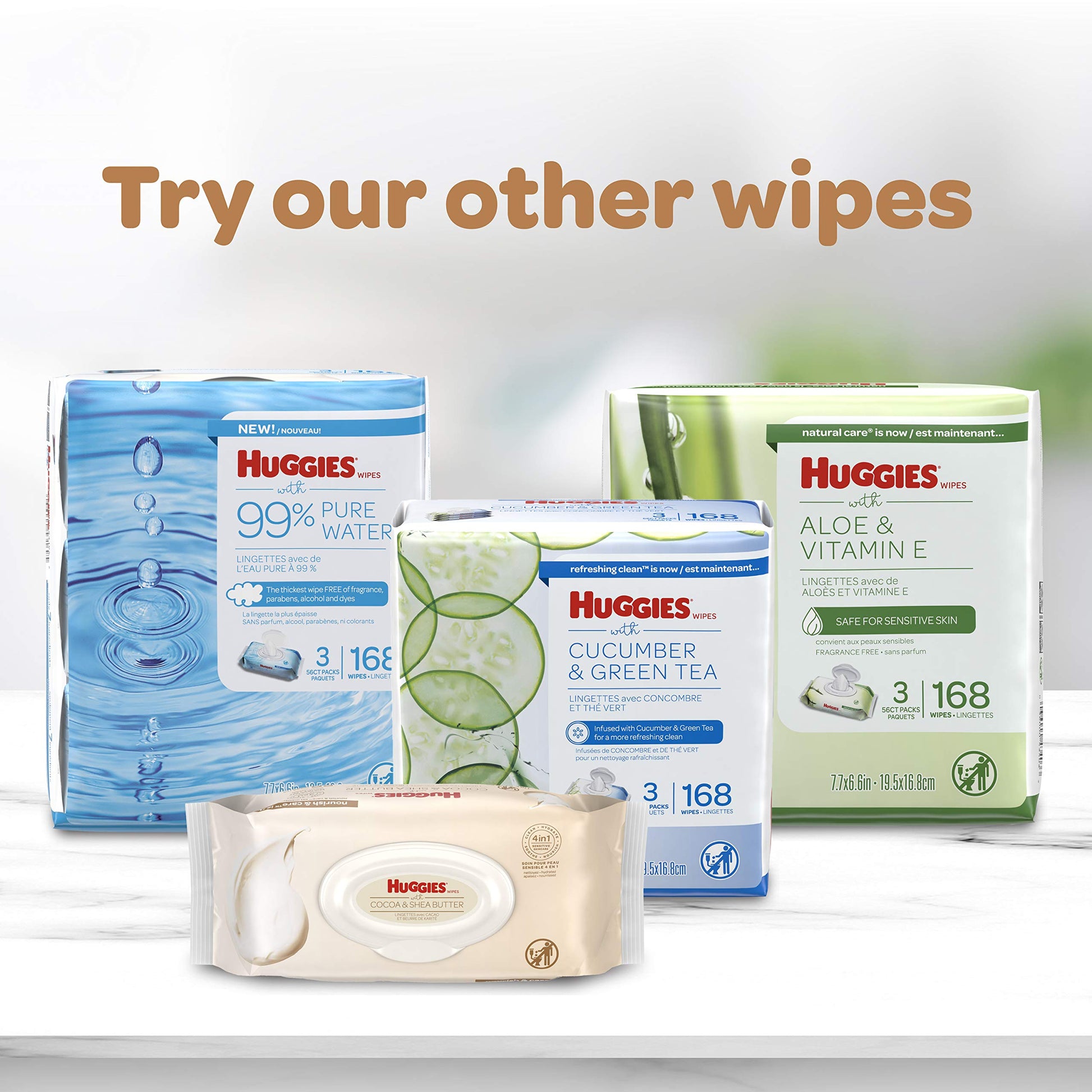 Buy now HUGGIES Nourish Care Baby Wipes Sensitive Skincare Scented WaterBased FlipTop Pack, 56 Count at indiglob india
