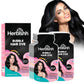 Herbishh Natural Hair Dye Shampoo with Argan Mask - Long-Lasting Color for Gray Hair - Travel Size, 10+1 Pack, Ammonia-Free (Black)