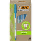 BIC Ecolutions Round Stic Ballpoint Pens, Medium Point (1.0mm), 50-Count Pack, Black Ink Pens Made from 97% Recycled Plastic