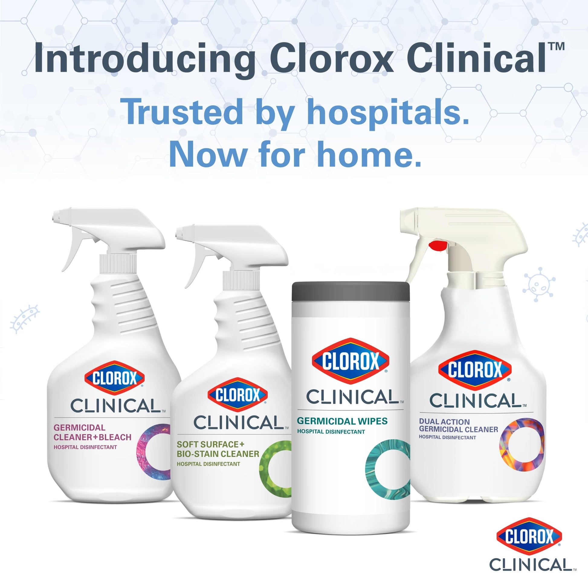 Buy now Clorox Healthcare Clinical Germicidal Cleaner & Bleach Disinfectant, Multipurpose, Formulated for Medical & Hospital Use, Antibacterial, 32 Fl Oz Each, Value Pack of 2 at indiglob india