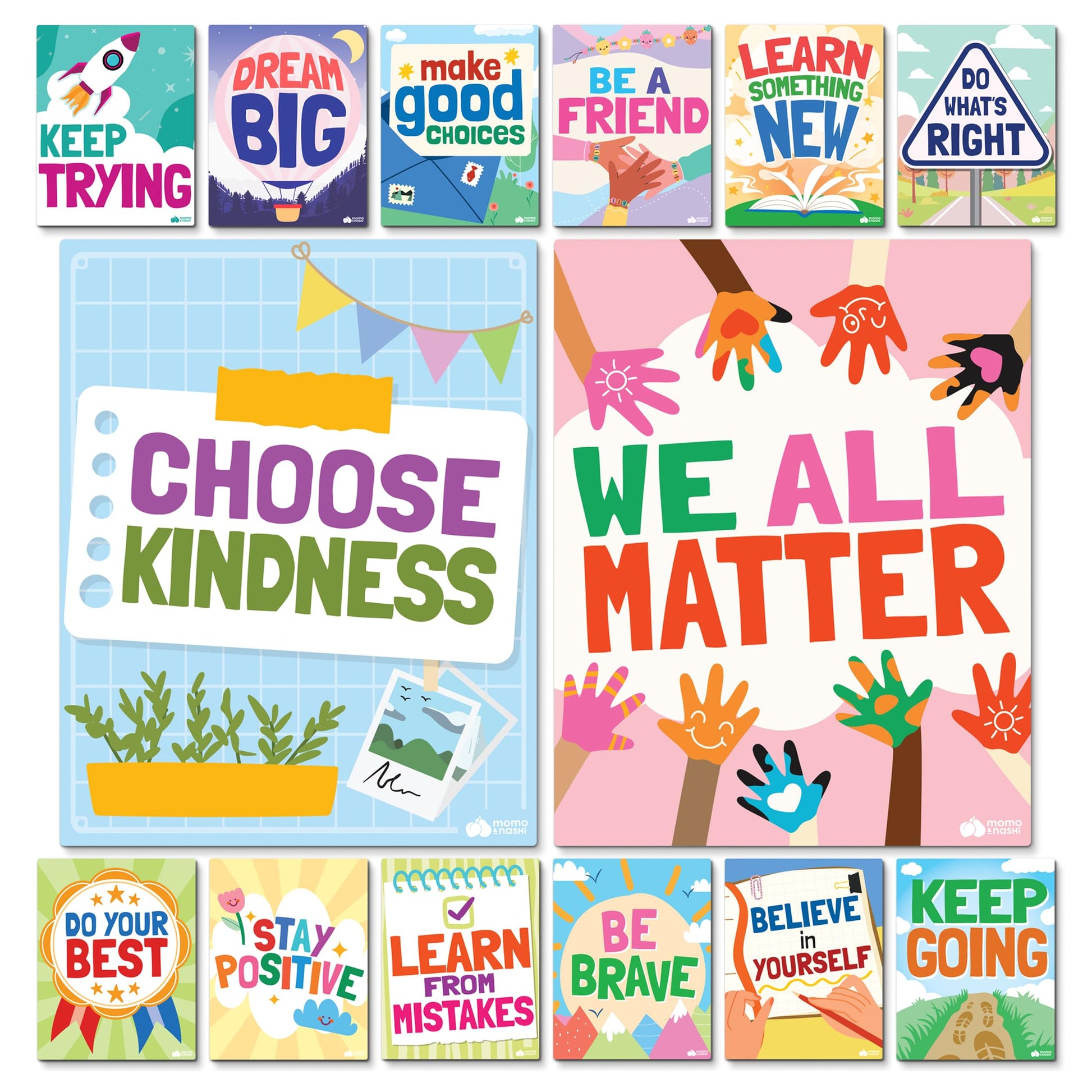 Buy now Classroom Educational Posters - 20pcs 16” x 11” - Teacher Classroom Must Haves Supplies Essentials - ABC Alphabet Poster School Supplies - Elementary Kindergarten Preschool Learning Activities Motivational Posters Set at indiglob india