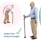 Walking Cane for Men and Women - Special Balancing Stick With 10 Adjustable Heights - Self Standing, Folding, Portable, Collapsible, and Comfortable