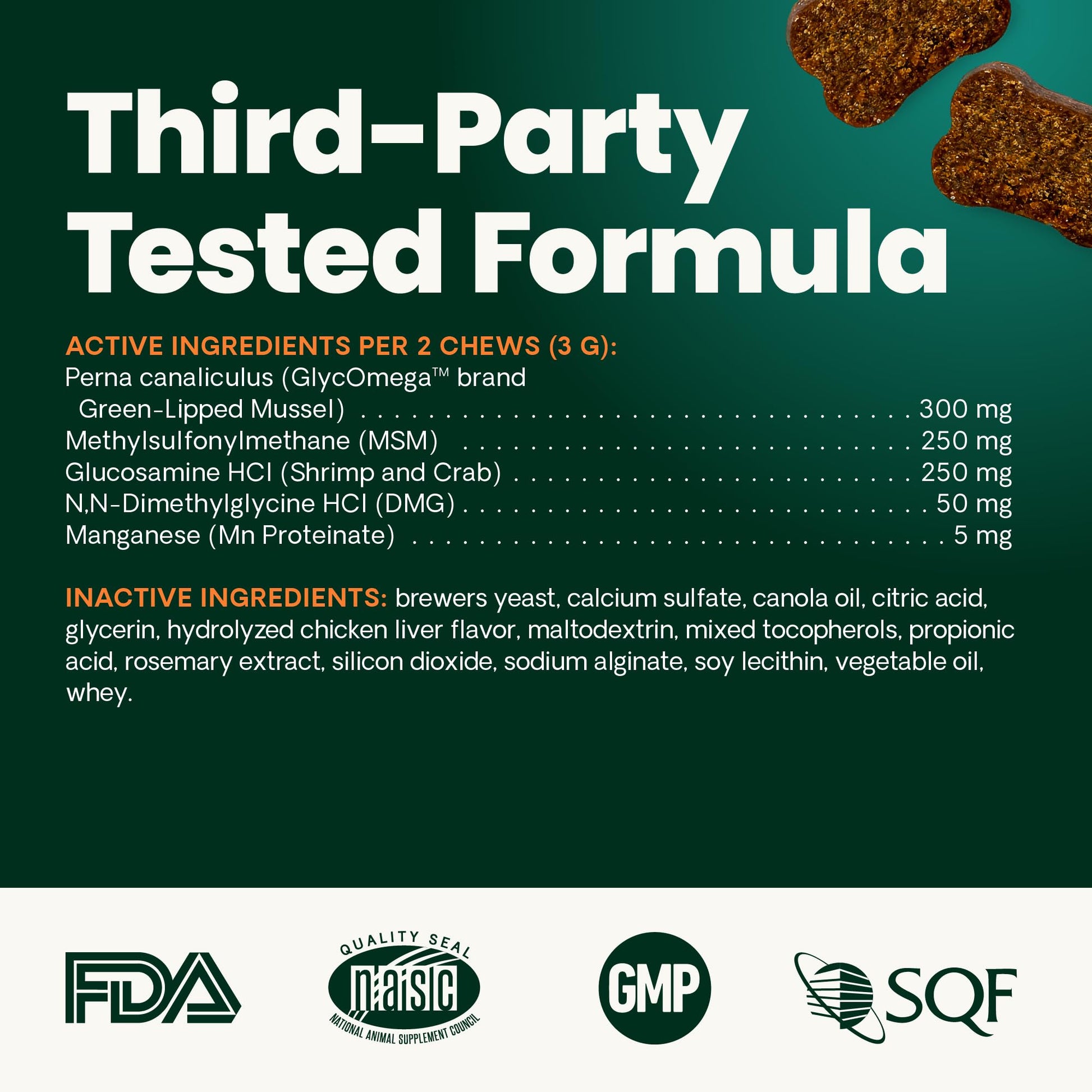Buy now VetriScience Healthy Hip & Joint Chews, GlycoFlex Glucosamine and Green-Lipped Mussel Joint Support Supplement for Cats, Promote Mobility and Protect Joints, Chicken, 60 Count at indiglob india